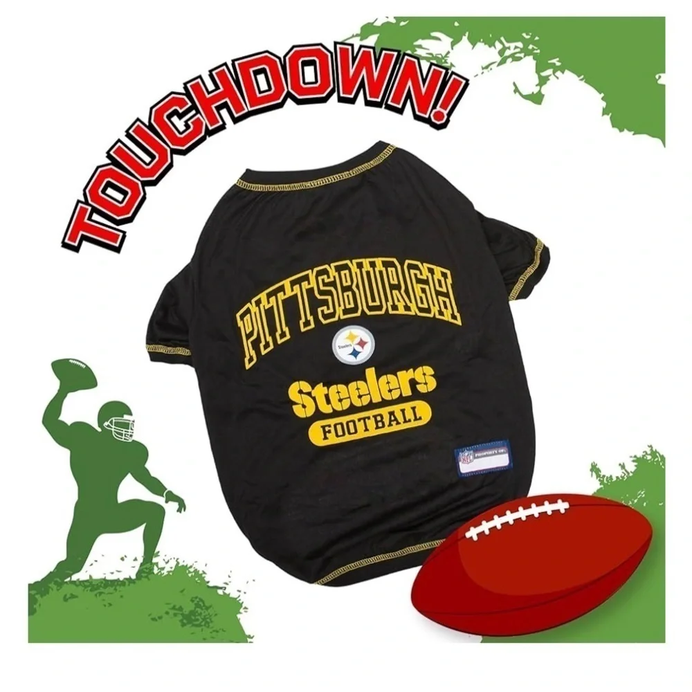 NWT Pets First Pittsburgh Steelers T-Shirt, Small  NFL